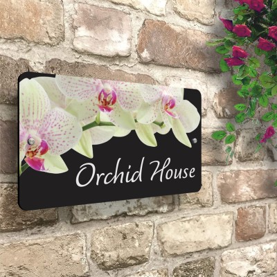 Acrylic Orchid House Sign