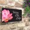 Acrylic Water Lily House Sign