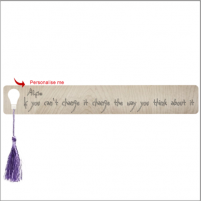 Bookmark If you can't change... with tassel