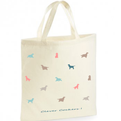 Cocker Spaniel Tote Bag Clever Cockers