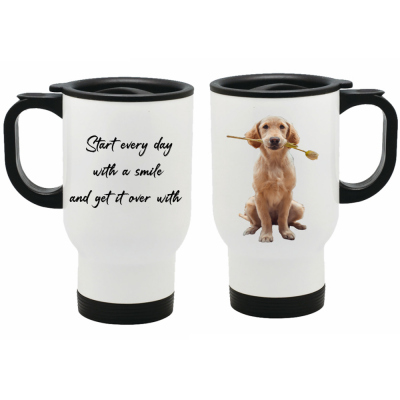 Golden Retriever Travel Mug...Start the day with a smile