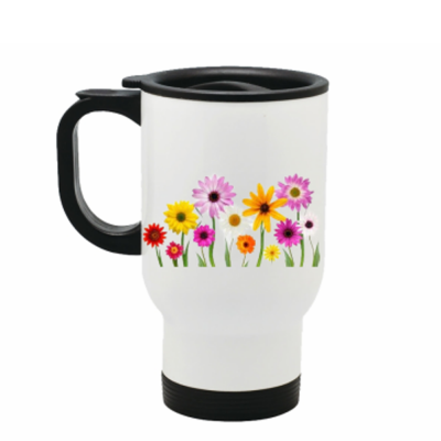 Flowers Travel Mug