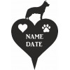 Australian Cattledog Heart Memorial Plaque