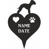 Bedlington Terrier Heart Memorial Plaque