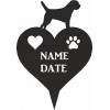 Border Terrier Heart Memorial Plaque