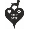 Patterdale Terrier Heart Memorial Plaque