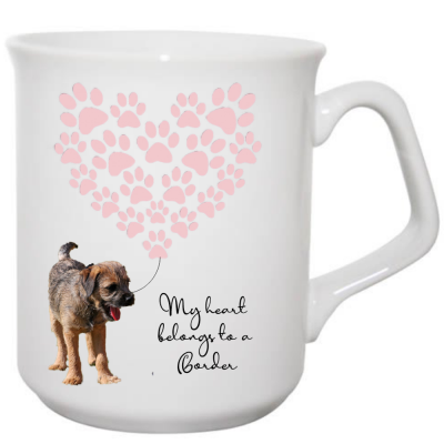 Border Terrier Mug My heart belongs