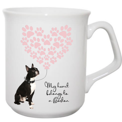 Boston Terrier Mug My heart belongs