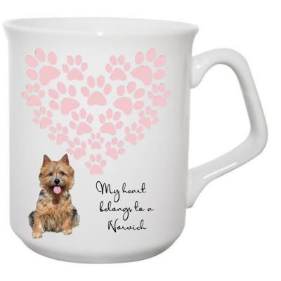 Norwich Terrier Mug My heart belongs