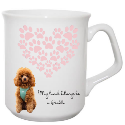 Poodle Mug My Heart belongs