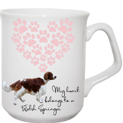 Welsh Springer Spaniel Mug My heart belongs