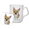 Chihuahua Mug and Coaster set Little dog
