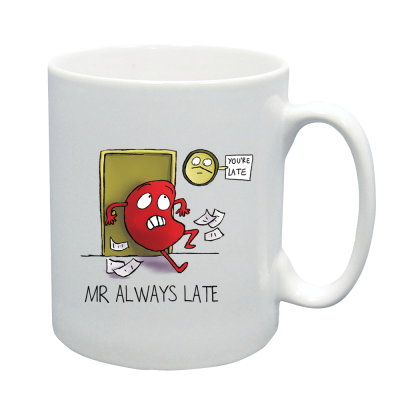 Mr Man Mug - Mr Always late