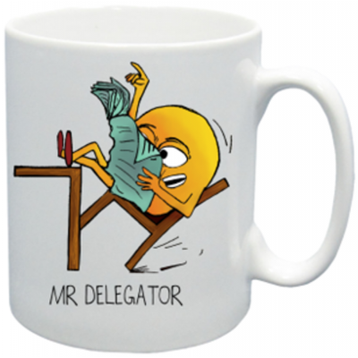 Mr Man Mug - Mr Delegator