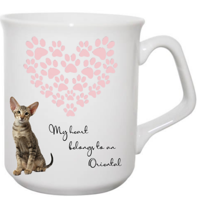 Oriental Cat Mug My heart