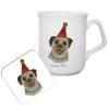 Pug Mug and Coaster set
