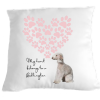 Bedlington Terrier My heart belongs to cushion