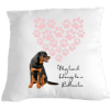 Rottweiler My Heart belongs to cushion