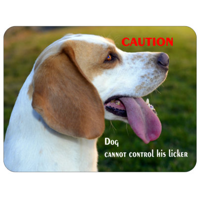 Beagle Novelty Sign ...Licker