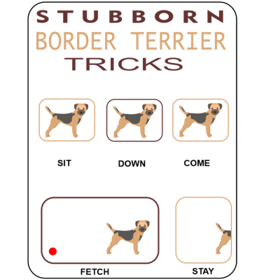 Border Terrier Novelty Sign Tricks