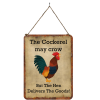 Cockerel and Hen Novelty Sign
