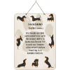 Dachshund Novelty sign loveable creature