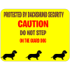 Dachshund Security Sign W