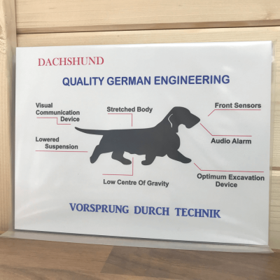 Dachshund Novelty Sign Wire Haired GE