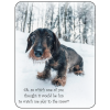 Dachshund Novelty Sign ...snow play WH