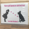 German Shepherd Dog Novelty Sign, Whoever said diamonds are a girls bestfriend...