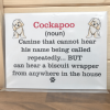Cockapoo Novelty Sign (noun)