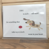 Small Word Dog Novelty Sign