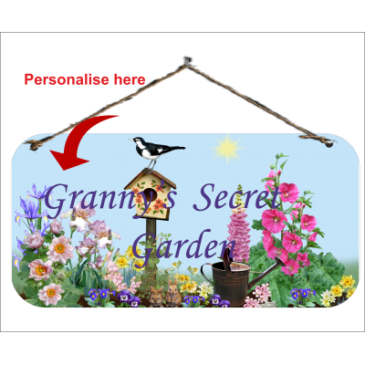 Novelty Sign Granny's Secret Garden 