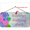 Novelty Sign Nanny's Potting Shed