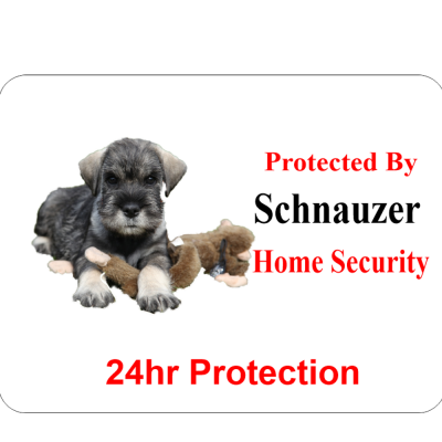 Schnauzer Home Security Sign