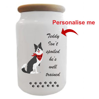 Pet Treat storage Jar Personalised Design 8