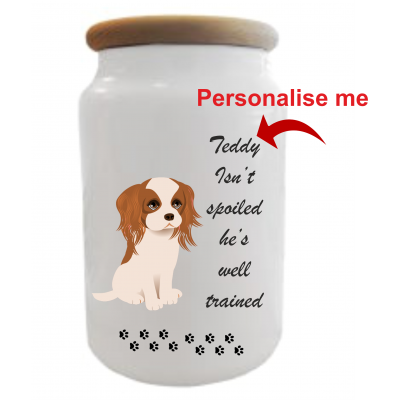 Pet treat Storage Jar Personalised Design 9