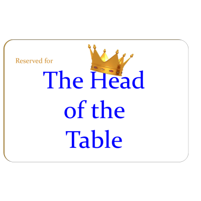 Table Mat Head of the Table