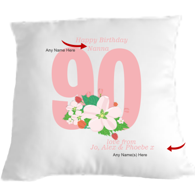 Cuddle Cushion 90th Birthday 