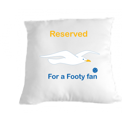 Football fan cushion Pillow Fun cushion gift idea Brighton supporter seagull