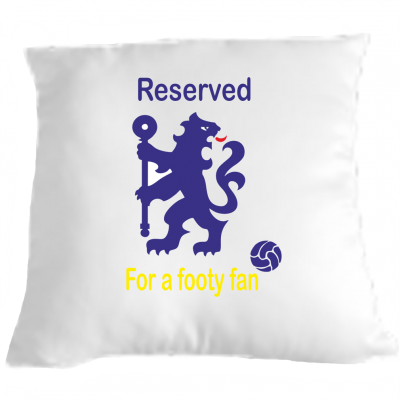 Football fan Cushion Pillow Fun cushion gift idea Chelsea supporter