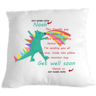 Childs Get Well Monster Cushion