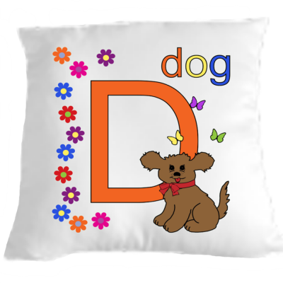 D for Dog Cushion/Pillow