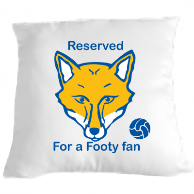 Football fan Cushion Pillow Fun cushion gift idea Leicester fox supporter
