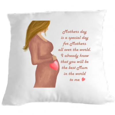 Mum to be Mothers day cushion