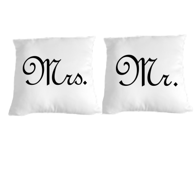 Mr & Mrs Cushions/pillows