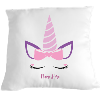 Unicorn Cuddle Cushion Pink